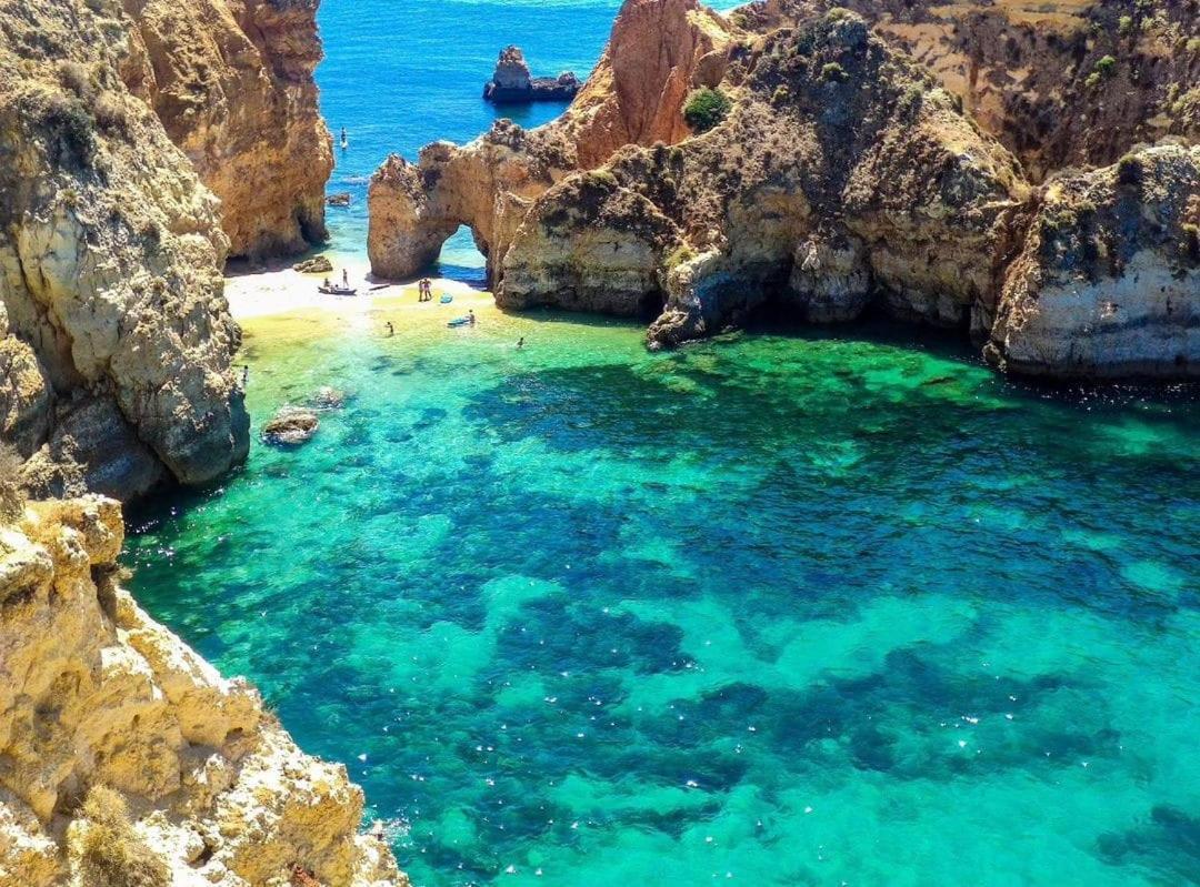 Luxury 2 Min Beach With Balcony, Ocean View, Wifi, Ac, Smarttv Portimao Exterior photo